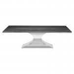 Praetorian Oxidized Grey Wood Dining Table, HGSX231