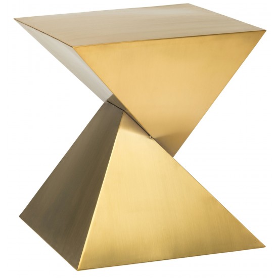 Giza Steel Gold Metal Side Table