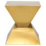 Giza Steel Gold Metal Side Table