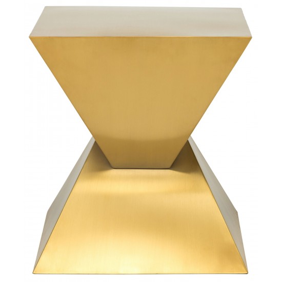 Giza Steel Gold Metal Side Table