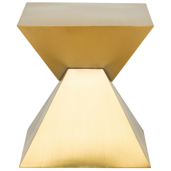 Giza Steel Gold Metal Side Table