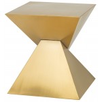 Giza Steel Gold Metal Side Table