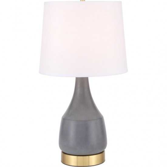 Elegant Decor Reverie 1 Light Gray Table Lamp