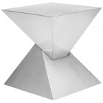 Giza Steel Silver Metal Side Table, HGSX365
