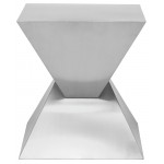 Giza Steel Silver Metal Side Table, HGSX365