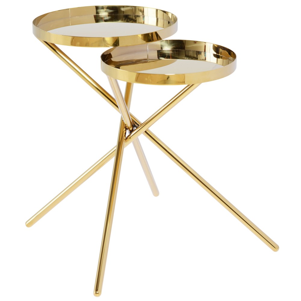 Olivia Gold Metal Side Table