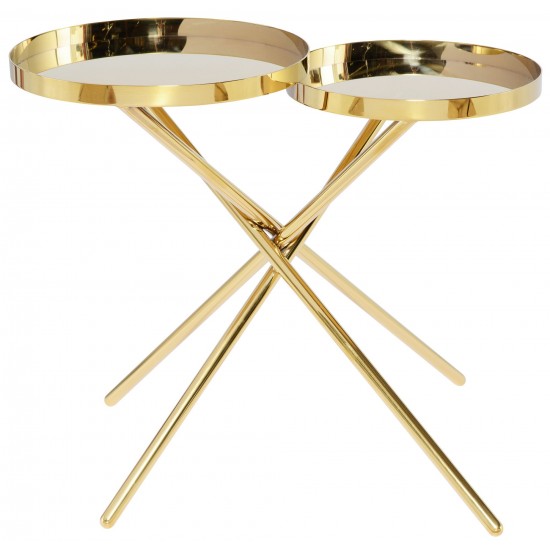 Olivia Gold Metal Side Table