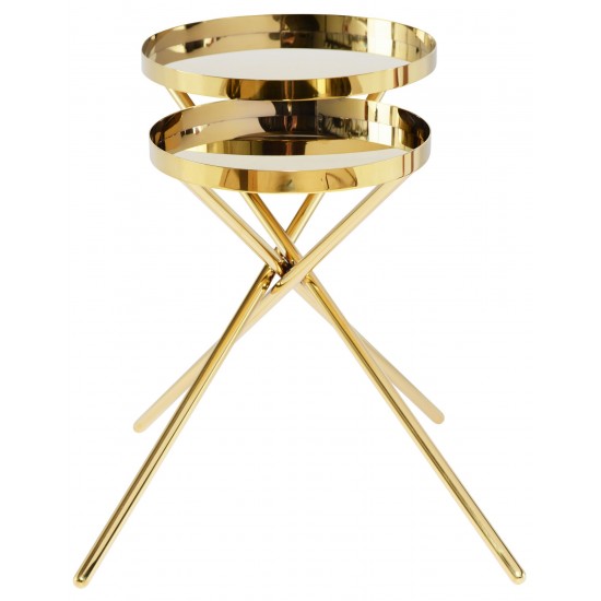 Olivia Gold Metal Side Table