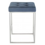 Chi Peacock Fabric Counter Stool, HGSX513