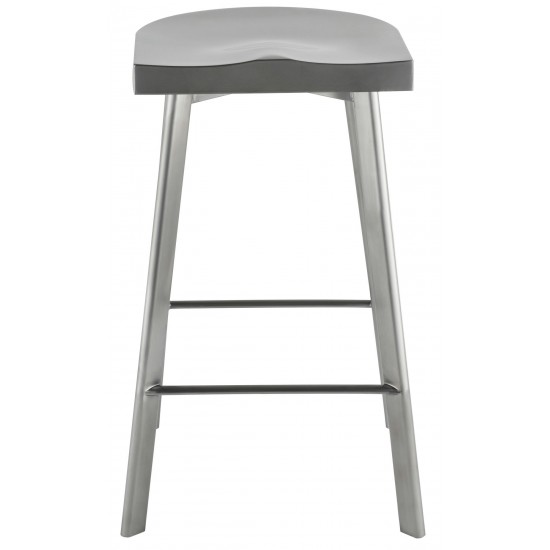 Icon Graphite Metal Counter Stool