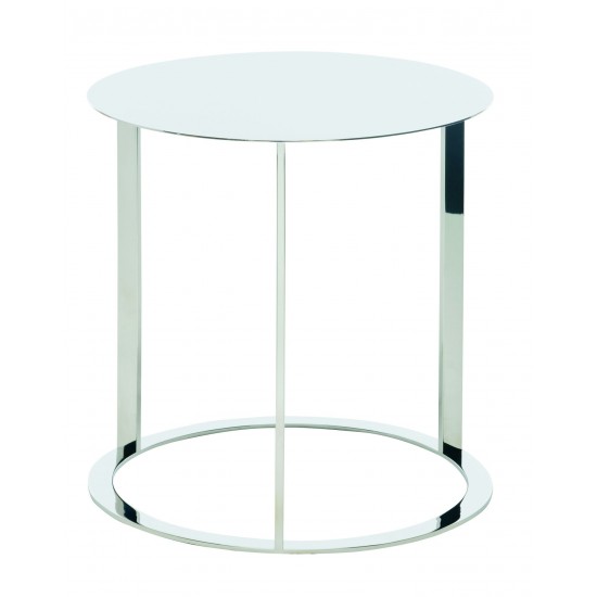 Vera Silver Metal Side Table