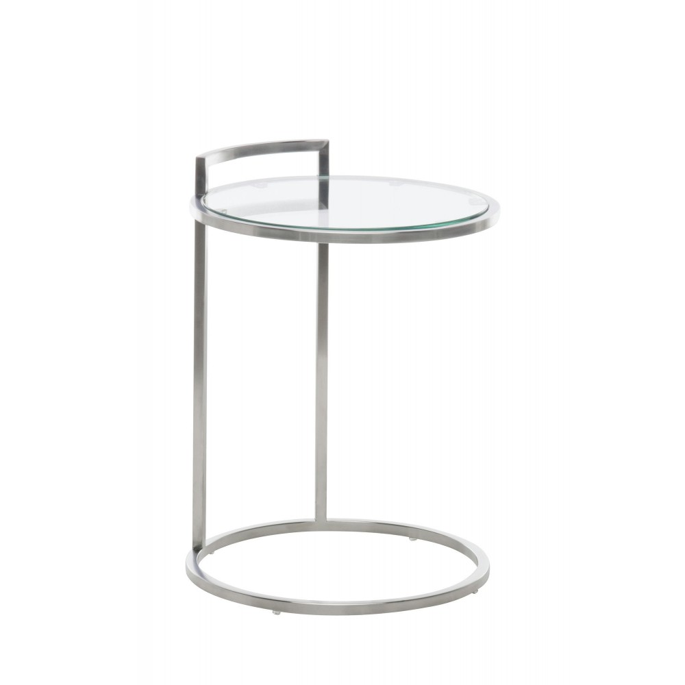 Lily Silver Metal Side Table Lily Silver Metal Side Table