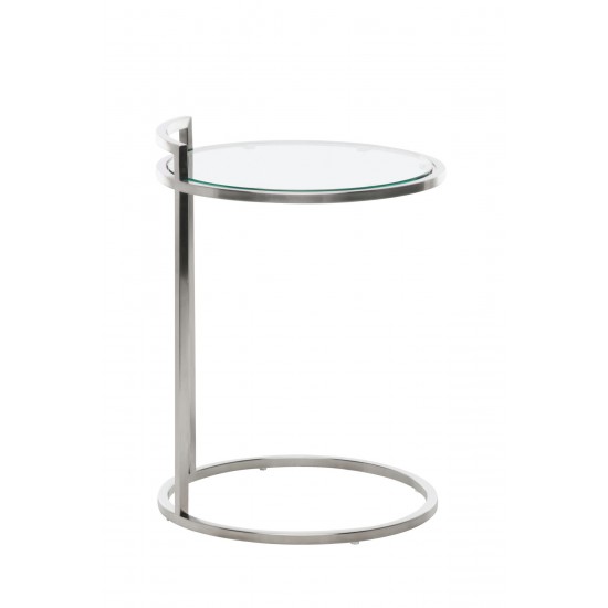 Lily Silver Metal Side Table