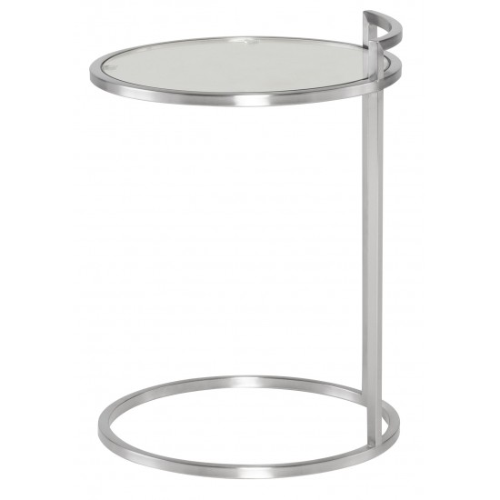 Lily Silver Metal Side Table