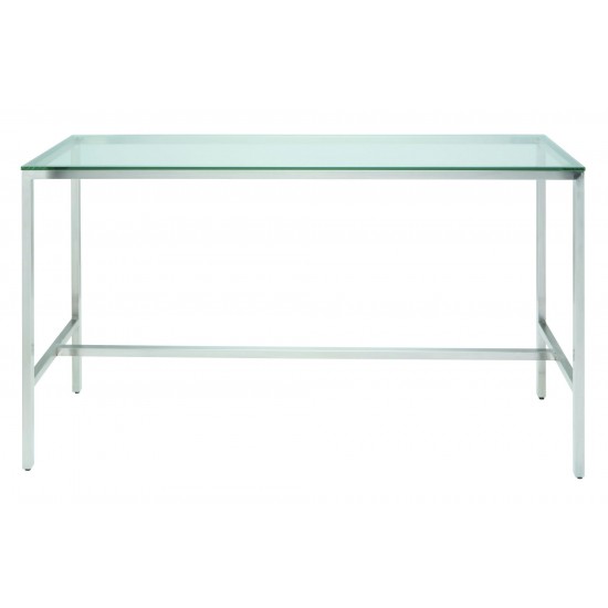 Verona Silver Metal Bar Table