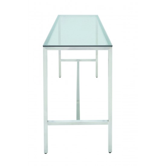 Verona Silver Metal Bar Table