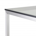 Verona Silver Metal Bar Table