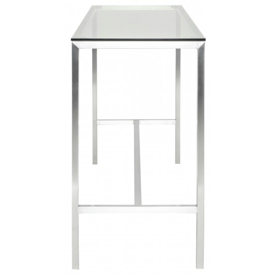 Verona Silver Metal Bar Table