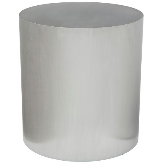 Piston Silver Metal Side Table