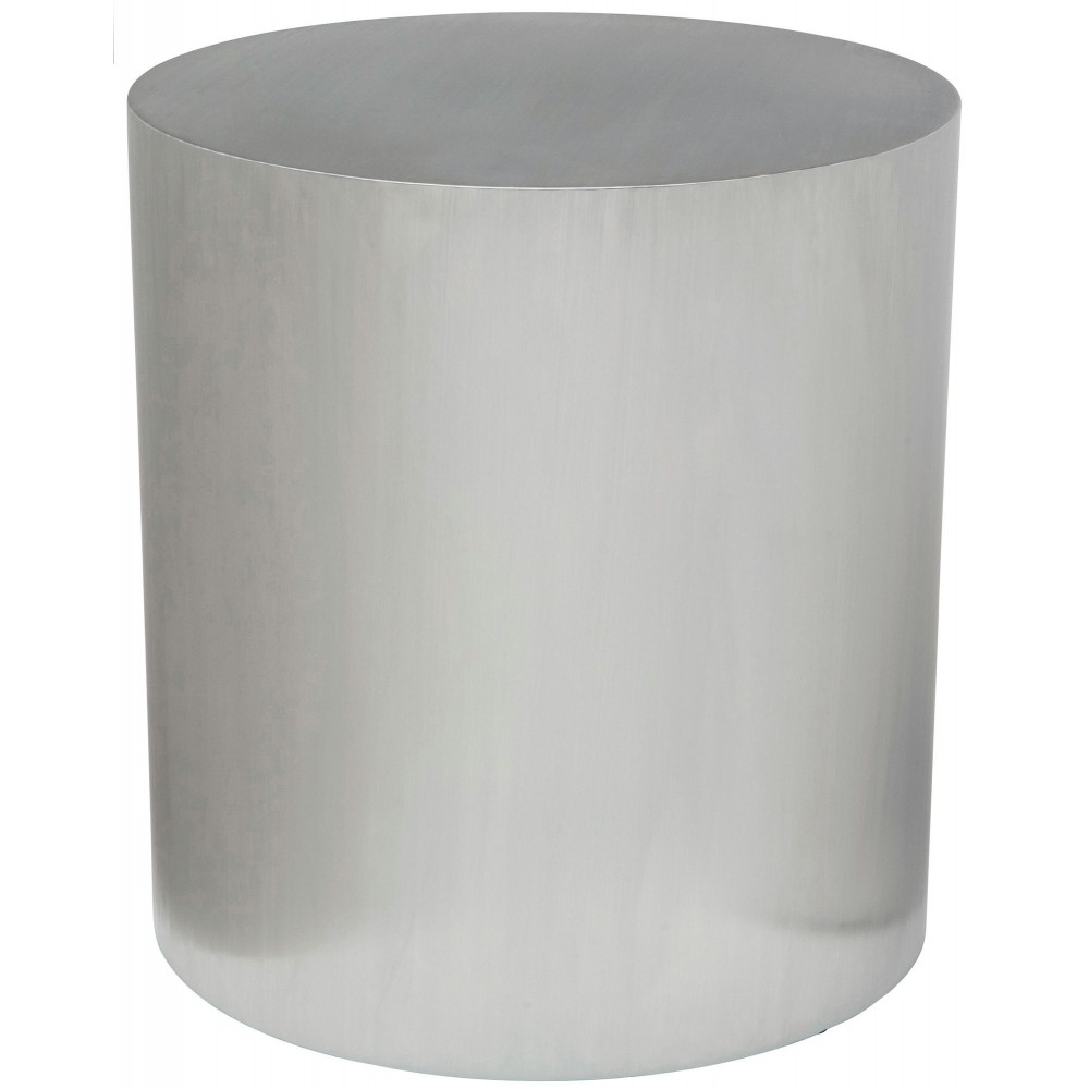 Piston Silver Metal Side Table