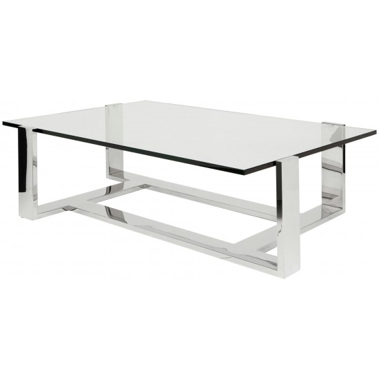 Flynn Silver Metal Coffee Table, HGTA990