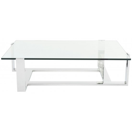 Flynn Silver Metal Coffee Table, HGTA990