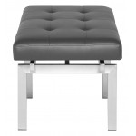 Louve Grey Naugahyde Occasional Bench, HGTB132