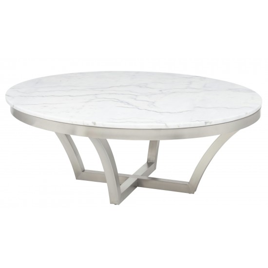 Aurora White Stone Coffee Table, HGTB168