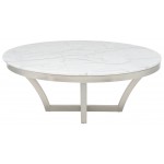 Aurora White Stone Coffee Table, HGTB168