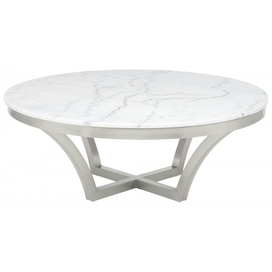 Aurora White Stone Coffee Table, HGTB168