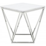 Jasmine White Stone Side Table, HGTB173