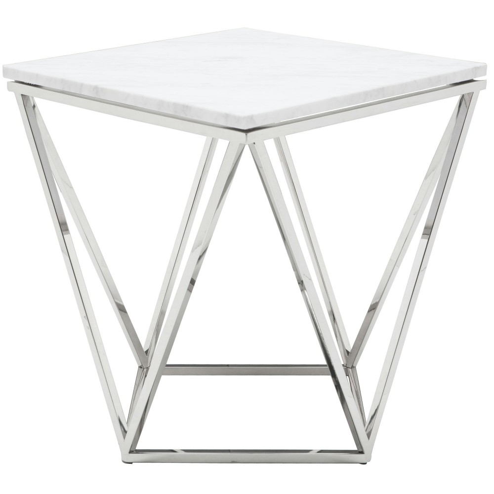 Jasmine White Stone Side Table, HGTB173 Jasmine White Stone Side Table, HGTB173