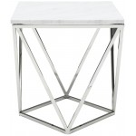 Jasmine White Stone Side Table, HGTB173