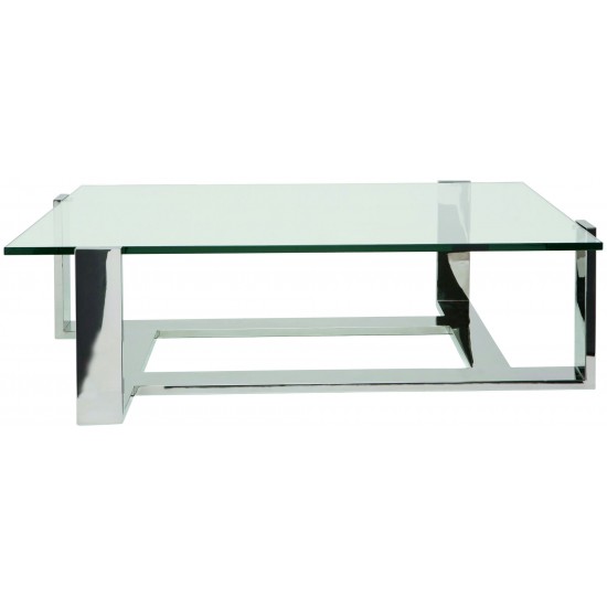 Flynn Silver Metal Coffee Table, HGTB199