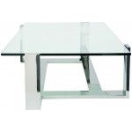 Flynn Silver Metal Coffee Table, HGTB199