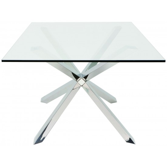 Couture Silver Metal Dining Table, HGTB225