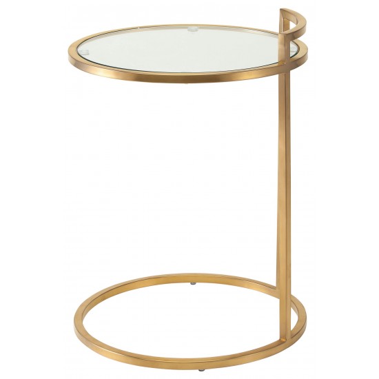 Lily Gold Metal Side Table