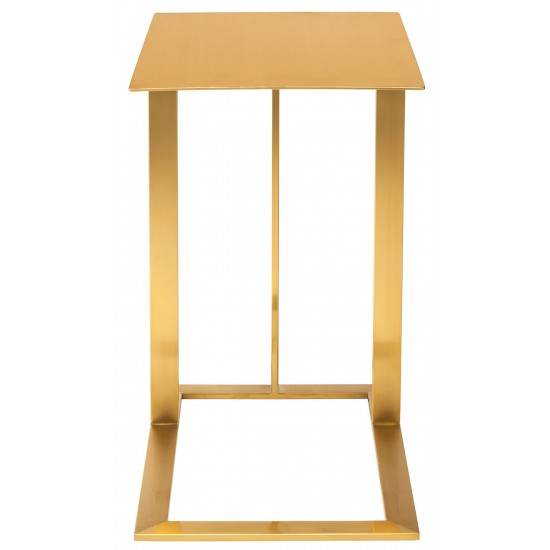 Celine Gold Metal Side Table