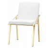 Nika White Naugahyde Dining Chair, HGTB421