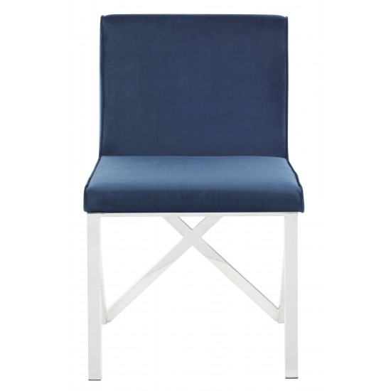 Talbot Peacock Fabric Dining Chair