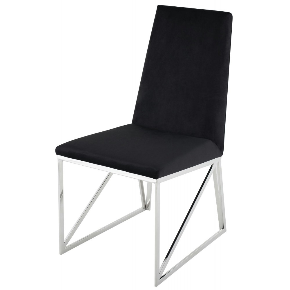 Caprice Black Fabric Dining Chair, HGTB586