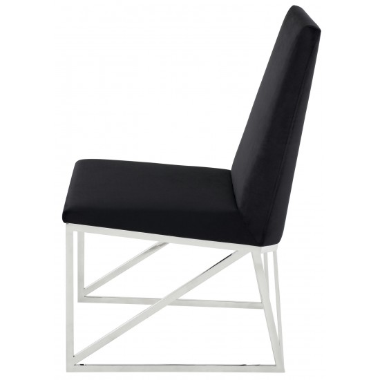 Caprice Black Fabric Dining Chair, HGTB586