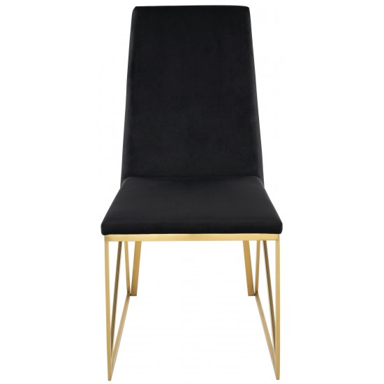 Caprice Black Fabric Dining Chair, HGTB588