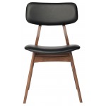 Scott Black Naugahyde Dining Chair