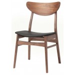 Colby Black Naugahyde Dining Chair