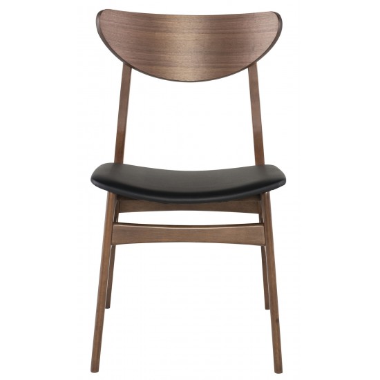 Colby Black Naugahyde Dining Chair