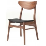 Colby Black Naugahyde Dining Chair