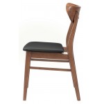 Colby Black Naugahyde Dining Chair