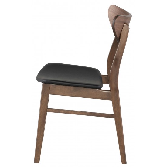 Colby Black Naugahyde Dining Chair