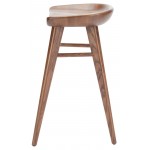 Kami Walnut Wood Counter Stool